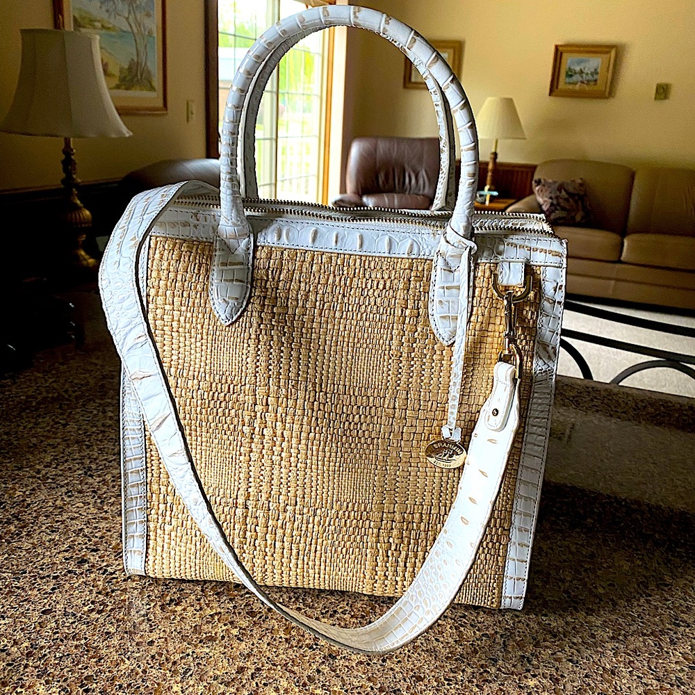 Brahmin small Lena-bark Melbourne purse - Picture 1 of 5